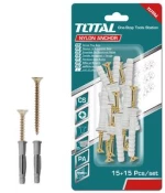 TOTAL WJNAK3505012 Σετ Βίδες με Βύσματα 3.5 Χ 50mm