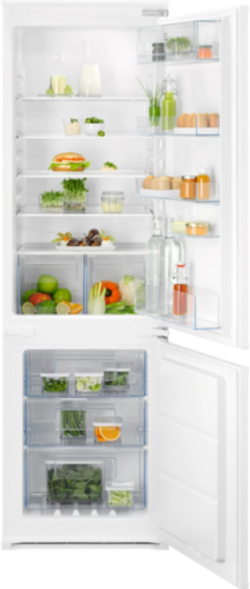 Electrolux ENT6NE18S Εντοιχιζόμενος Ψυγειοκαταψύκτης 254lt NoFrost Υ177.2xΠ54.6xΒ54.9εκ., Λευκός, E