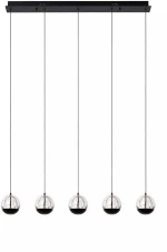 Φωτιστικό Κρεμαστό Lucide Sentubal 13498/25/30 Μαύρο Ματ Dimmable