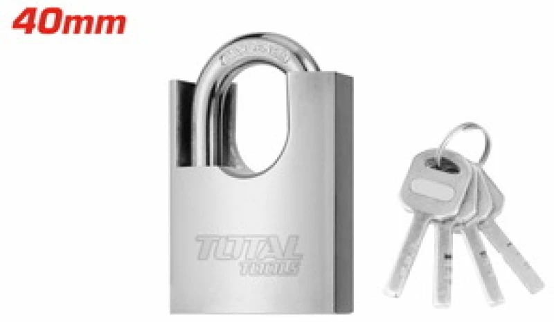 TOTAL TSLK35401 Λουκέτο Χαλύβδινο Anti-prying 40mm