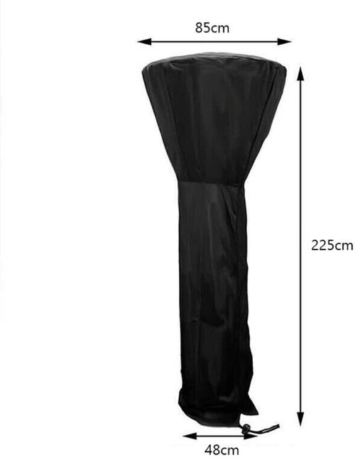 Termomax Back Cover M Προστατευτική θήκη για εξωτερική θερμάστρα αερίου, Mαύρη