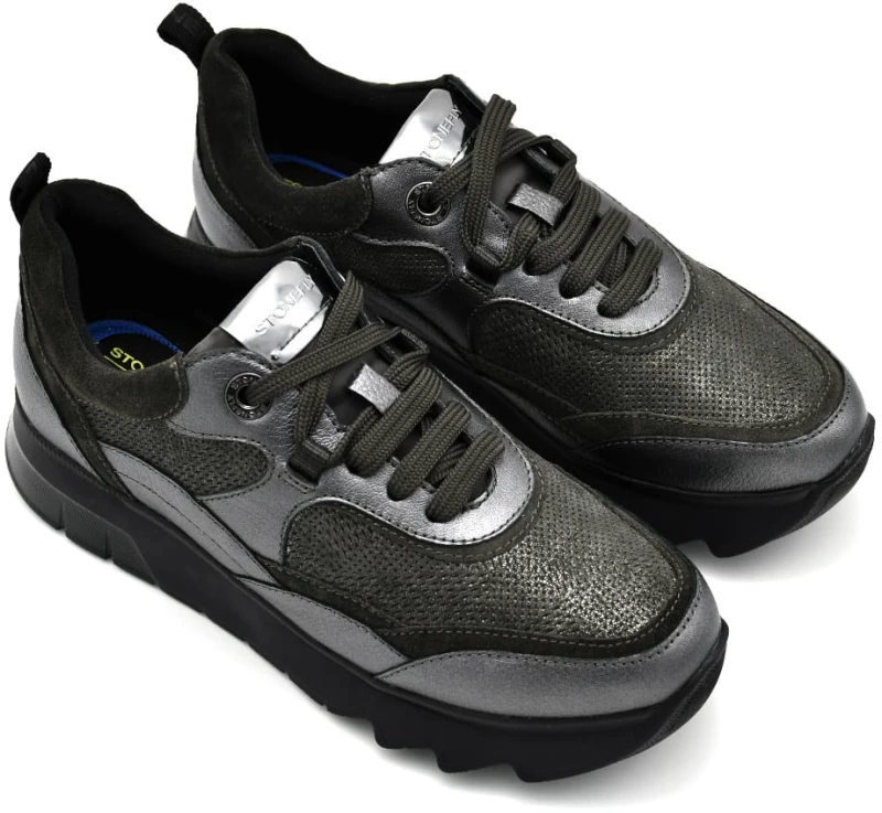 Sneakers spock 29 laminated charcoal