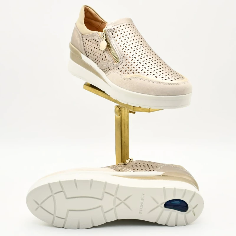 Sneakers Γυναικεία Cream 50 Laminated