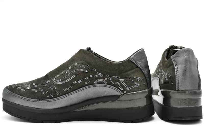 Sneakers Cream 21 pewter gray