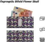 Πορτοφόλι Bifold Flower Skull
