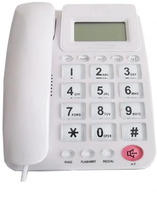 Ενσύρματο σταθερό τηλέφωνο - OHO - 5004 - 650044 - White