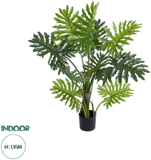 GloboStar® Artificial Garden PHILODENDRON 20686 Τεχνητό Διακοσμητικό Φυτό Φυλλόδενδρο Υ110cm