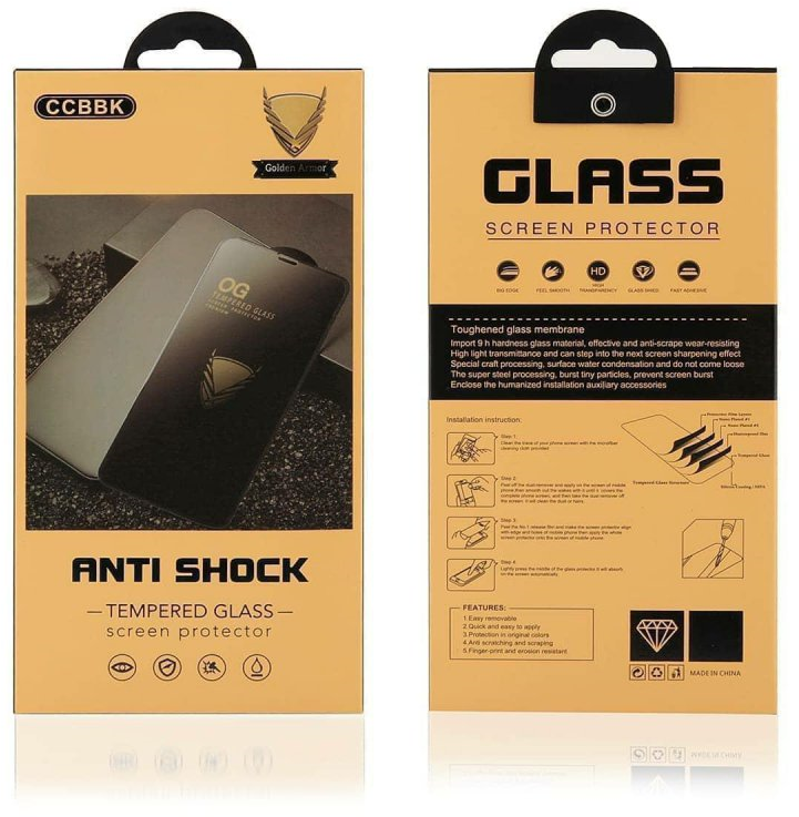 SAMSUNG M215F Galaxy M21 - ANTI SHOCK TEMPERED GLASS 9H Hardness 0,26mm BLACK