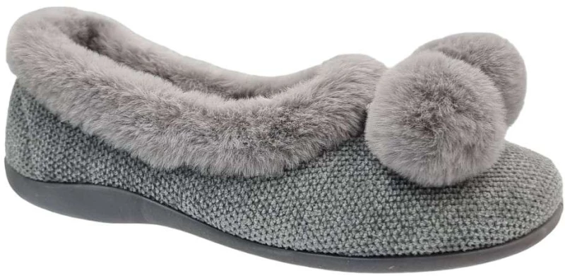 Sabino TM005C-1347 Grey Κλειστές Γυναικείες Παντόφλες