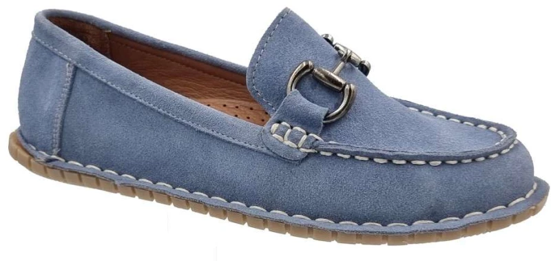Boxer 98403 29-044 Τζιν Δερμάτινα Γυναικεία Μοκασίνια