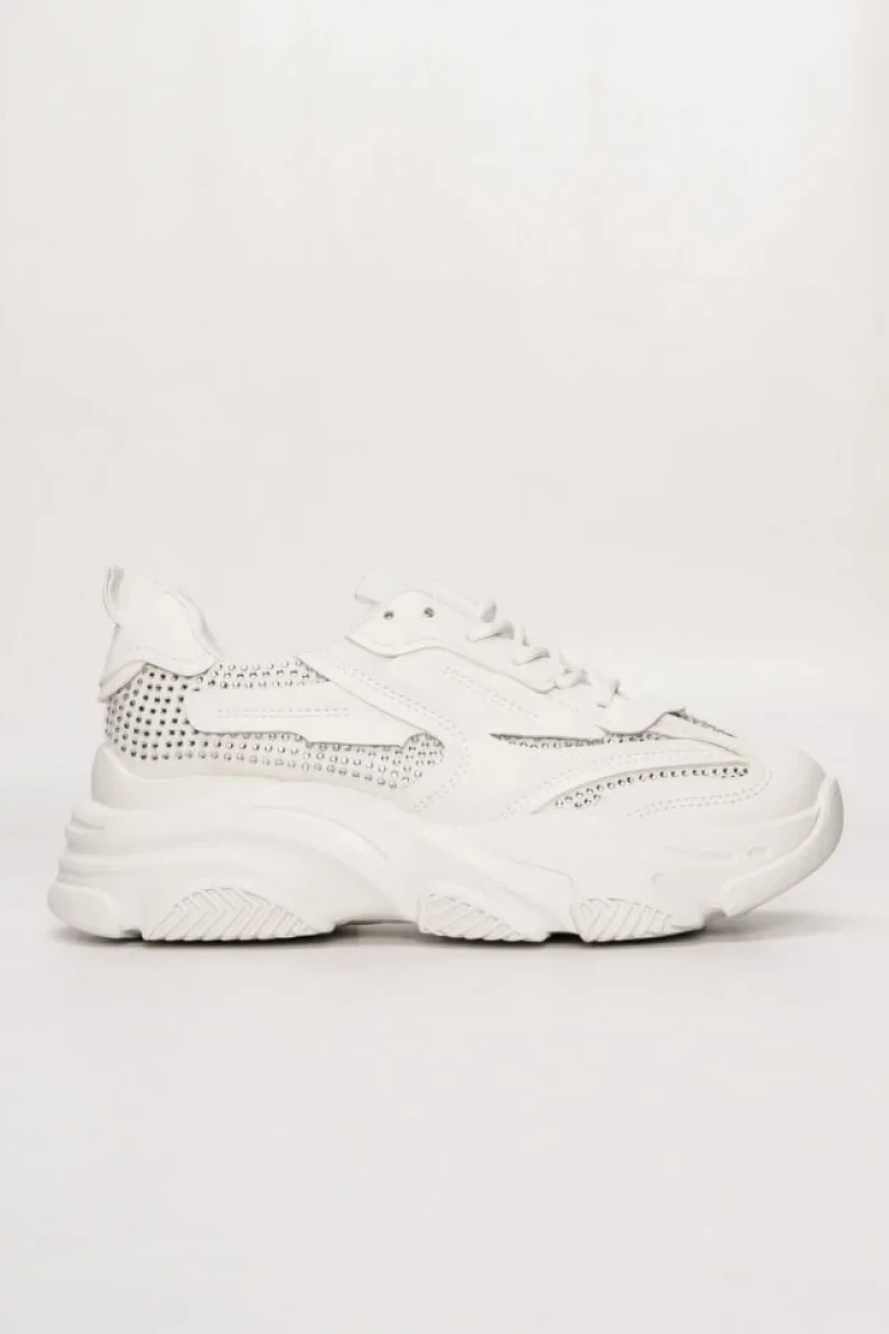 Luigi - Γυναικεία Sneakers με Strass 3728904 Λευκό