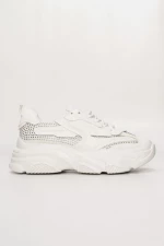 Luigi - Γυναικεία Sneakers με Strass 3728904 Λευκό