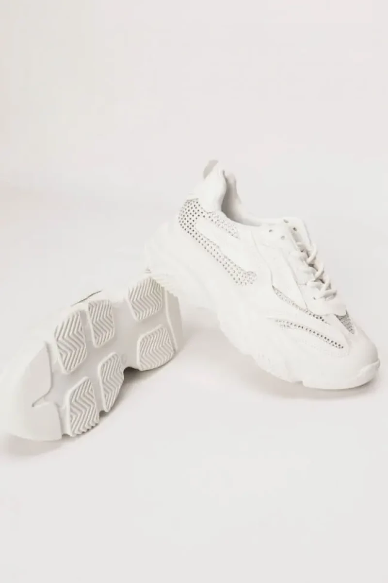 Luigi - Γυναικεία Sneakers με Strass 3728904 Λευκό
