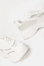 Luigi - Γυναικεία Sneakers με Strass 3728904 Λευκό