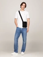 Tommy Hilfiger - Ανδρική Τσάντα Ώμου / Χιαστί Func Nylon Mini Crossover AM0AM12468-BDS Μαύρο