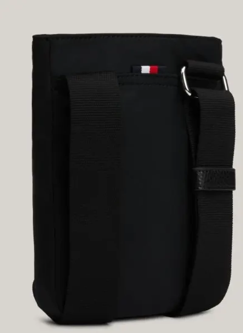 Tommy Hilfiger - Ανδρική Τσάντα Ώμου / Χιαστί Func Nylon Mini Crossover AM0AM12468-BDS Μαύρο