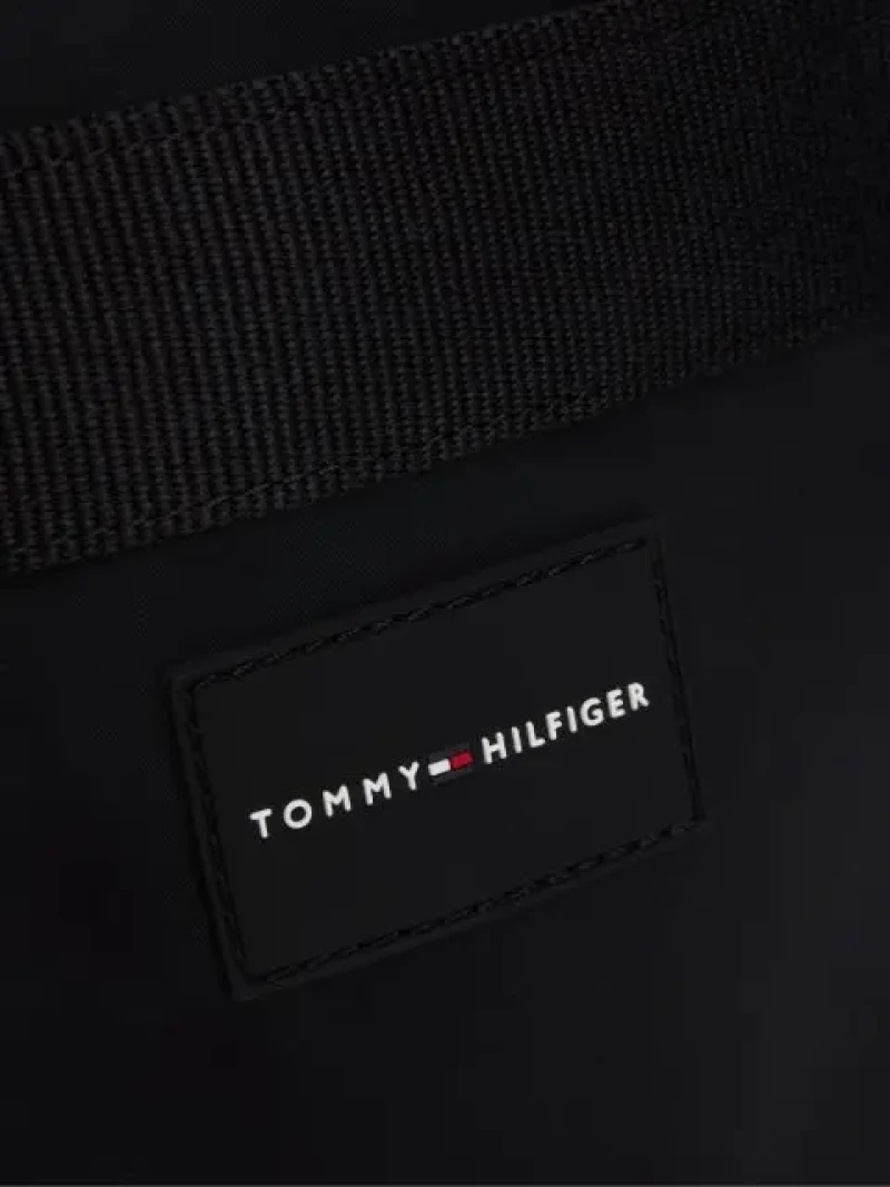 Tommy Hilfiger - Ανδρική Τσάντα Ώμου / Χιαστί Func Nylon Mini Crossover AM0AM12468-BDS Μαύρο