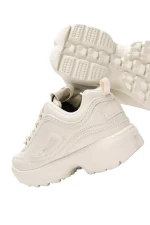 Luigi - Γυναικεία Sneakers με Ραφές 3840202 Μπεζ