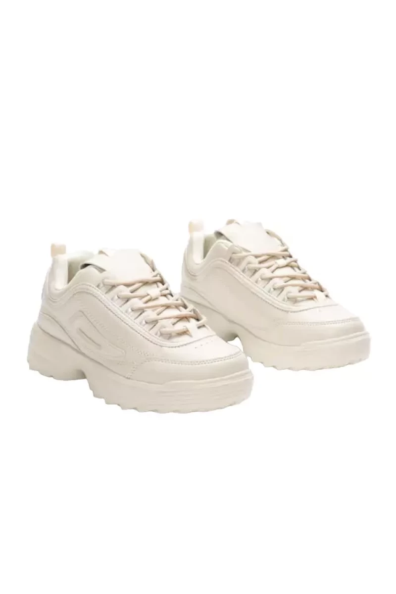 Luigi - Γυναικεία Sneakers με Ραφές 3840202 Μπεζ