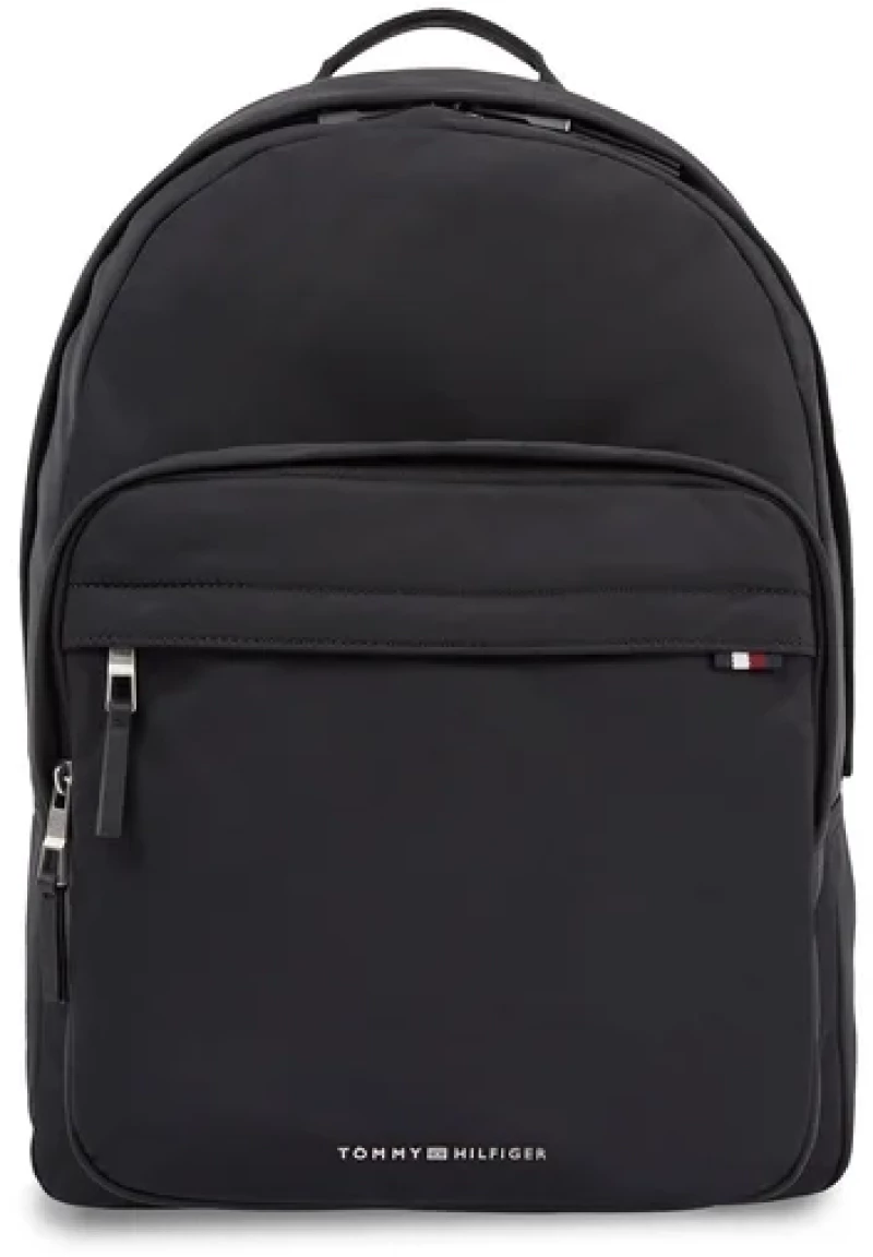 Tommy Hilfiger - Ανδρικό Σακίδιο Πλάτης Th Signature Backpack AM0AM12214-BDS Μαύρο