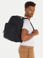 Tommy Hilfiger - Ανδρικό Σακίδιο Πλάτης Th Signature Backpack AM0AM12214-BDS Μαύρο