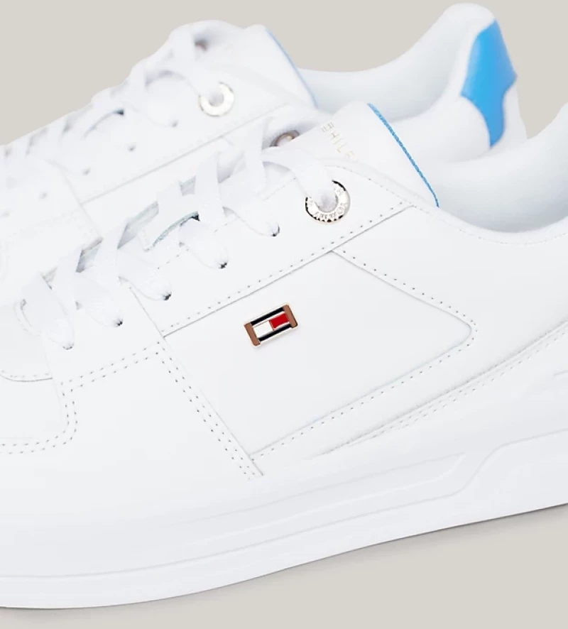 Tommy Hilfiger - Basket Γυναικεία Sneakers FW0FW08081-0K7 Λευκό