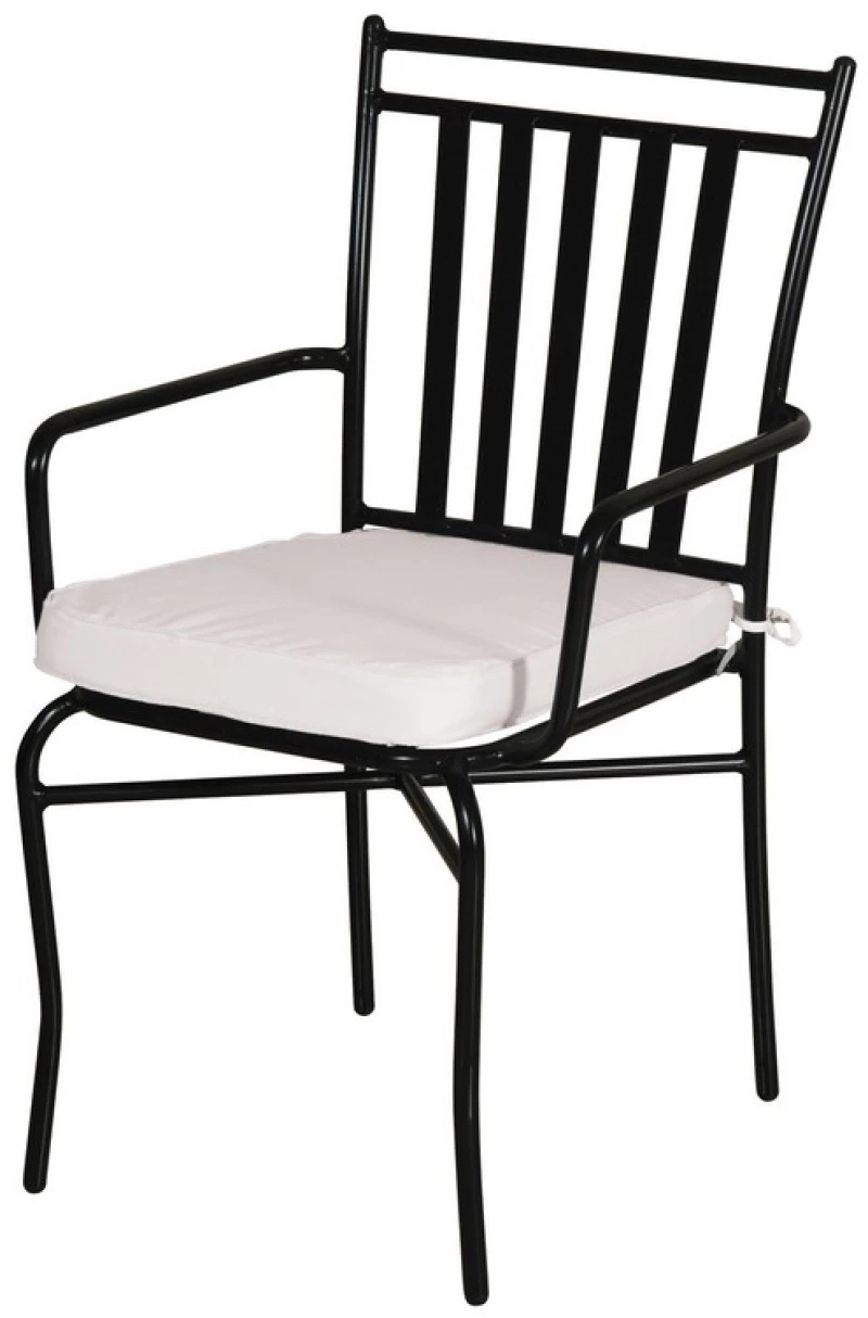 Retro στοιβαζόμενη μεταλλική πολυθρόνα 57x59x90 εκ