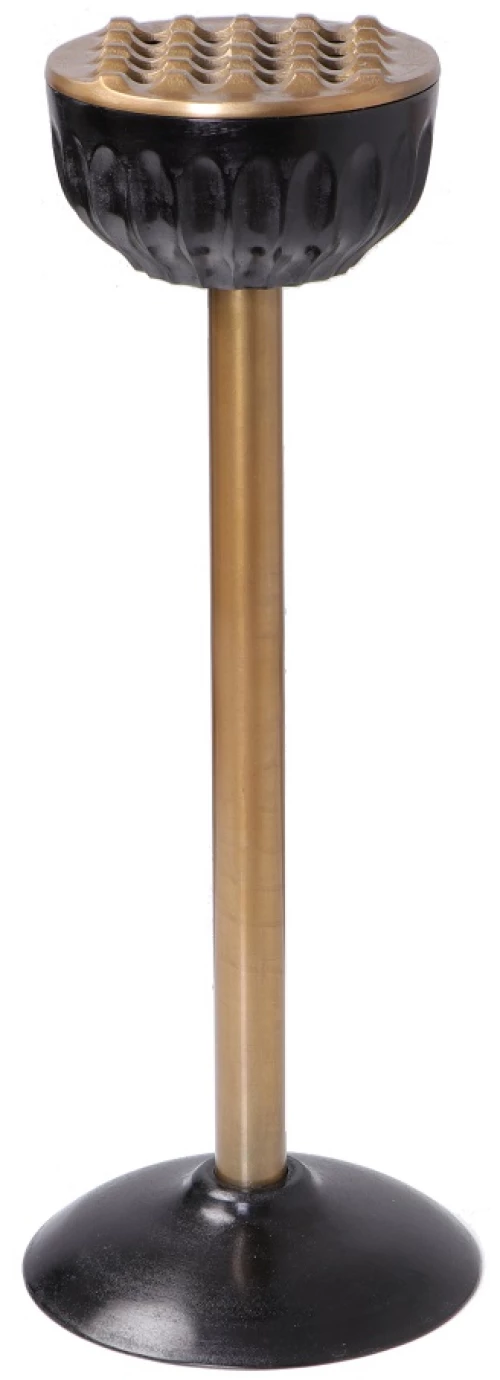 Αντιανεμικό τασάκι αλουμινίου με stand σε μπρονζέ απόχρωση 22x65 εκ