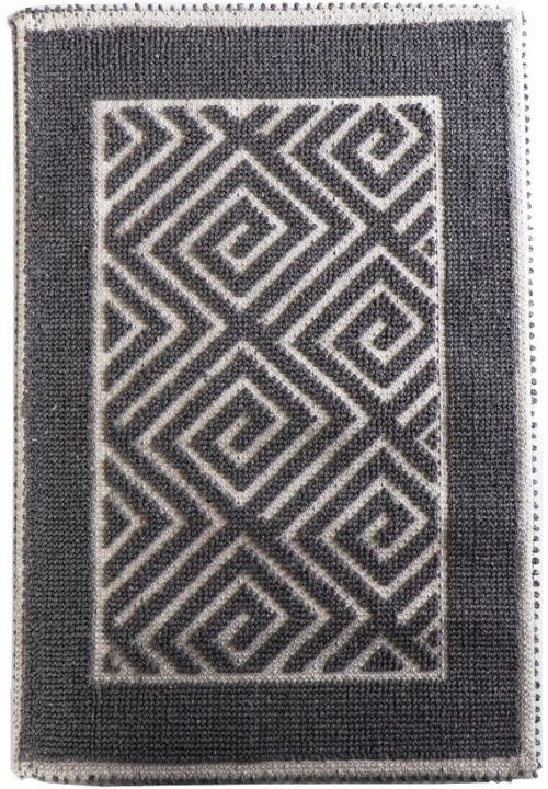 Labyrinth γκρι βαμβακερό χαλί 140x200 εκ