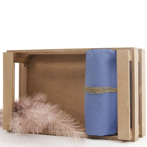 Madonna σεντόνι βαμβακερό μονόχρωμο με λάστιχο σε μπλε ραφ χρώμα 180x205 συν 32 εκ