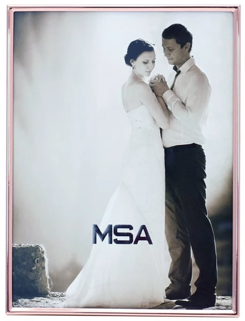 Enki ροζ μεταλλική κορνίζα για φωτογραφίες 15x20 εκ