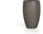 Γλάστρα Torto Small από τσιμέντο σε λαδί χρώμα 35x35x54 εκ