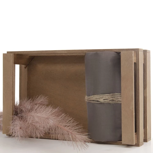 Madonna σετ πάπλωμα μονόχρωμο καφέ 220x240 εκ