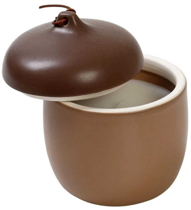 Homemade Spa κεραμικό αρωματικό κερί σε καφέ χρώμα με 31 ώρες καύσης 10x12 εκ