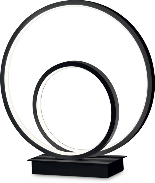 Oz μεταλλικό στρογγυλό επιτραπέζιο φωτιστικό με επιλογή απόχρωσης σε τρία χρώματα 28x8x31 εκ