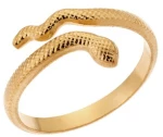 Δαχτυλίδι Senza Gold Plated Steel, με φιδάκι