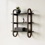 Umbra Bellwood blk ξύλινη ραφιέρα τοίχου 65x24x75