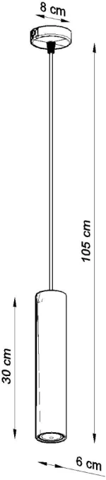 Sollux Κρεμαστό φωτιστικό Lino 1,ξύλο,1xGU10/40w