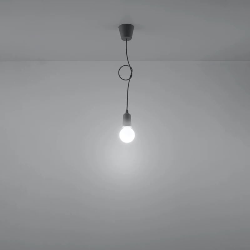 Κρεμαστό φωτιστικό Diego 1,PVC,1xE27/60w