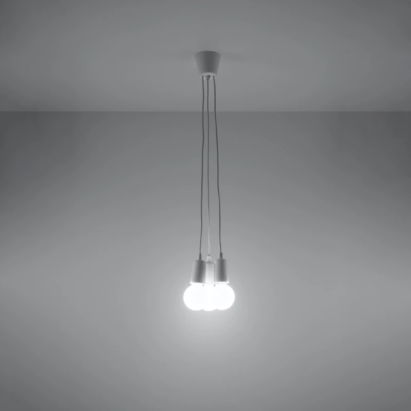Κρεμαστό φωτιστικό Diego 3,PVC, 3xE27/60w