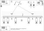 Sollux Φωτιστικό οροφής Ring 4,ατσάλι,4xGU10/40w