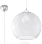 Κρεμαστό φωτιστικό Ball 1,διαφανο,1xE27/60w