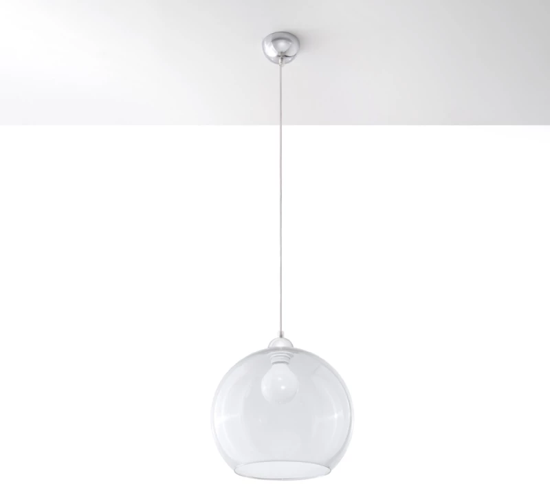 Κρεμαστό φωτιστικό Ball 1,διαφανο,1xE27/60w