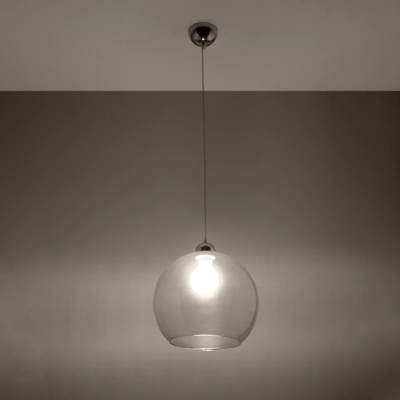 Κρεμαστό φωτιστικό Ball 1,διαφανο,1xE27/60w