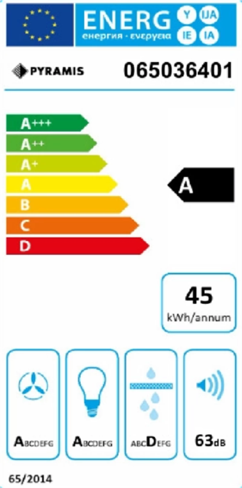 PYRAMIS AGILO BLACK 60cm 065040201