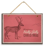 Χριστουγεννιάτικο πινακάκι deer 30x20 εκ