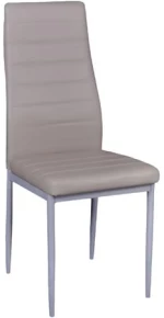 Jetta καρέκλα pvc μπεζ με βαφή γκρι