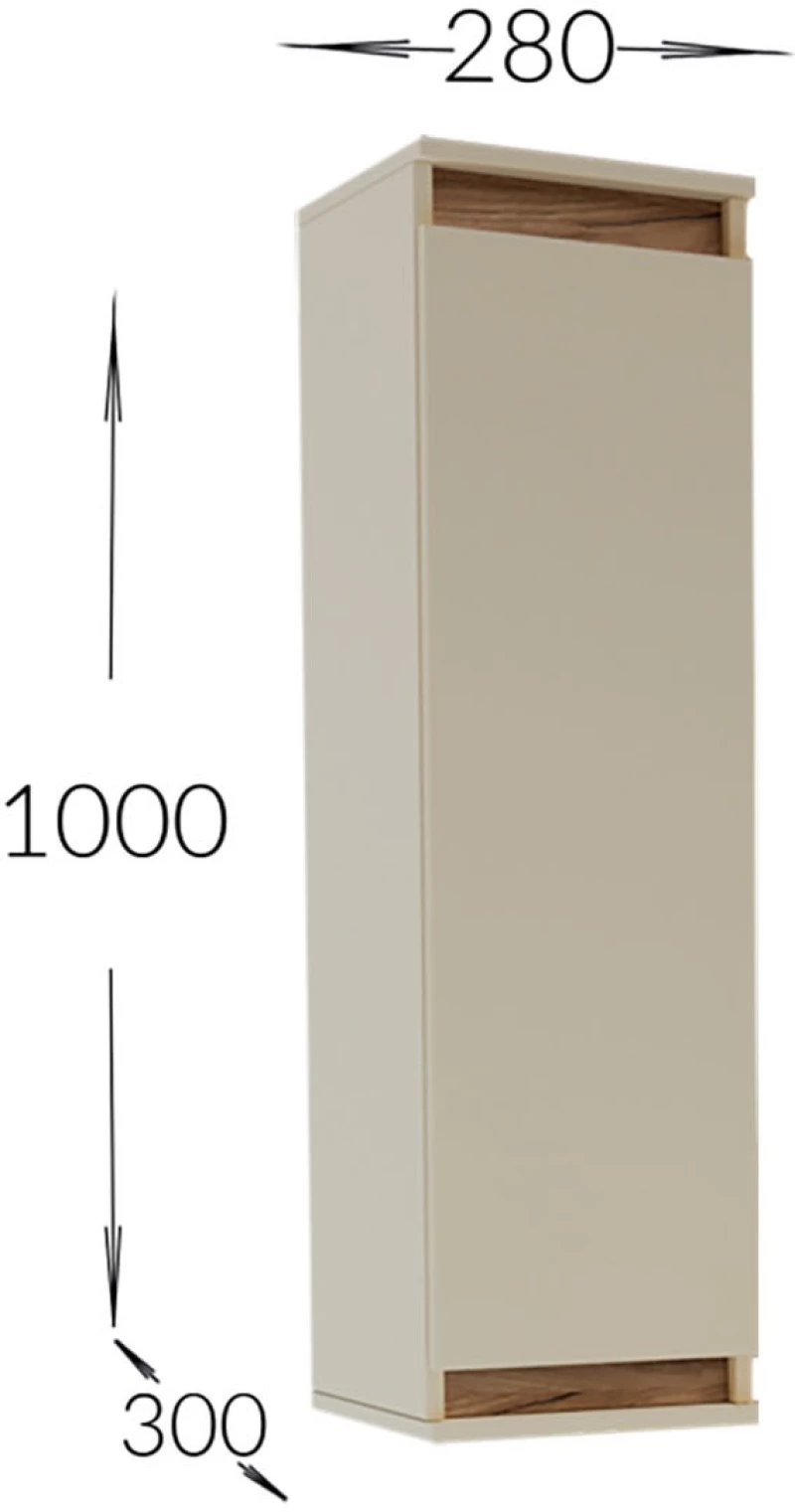 Σύνθεση τηλεόρασης Lilu Μπεζ-Σκούρο Δρυς 175x37x131cm