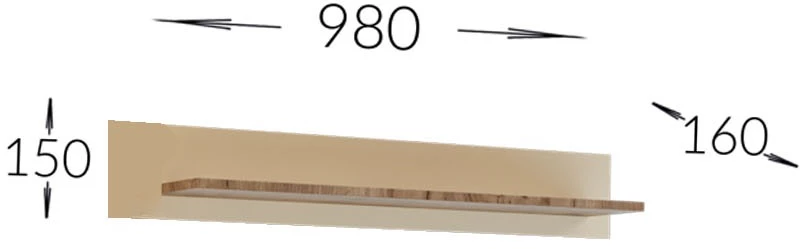 Σύνθεση τηλεόρασης Lilu Μπεζ-Σκούρο Δρυς 175x37x131cm