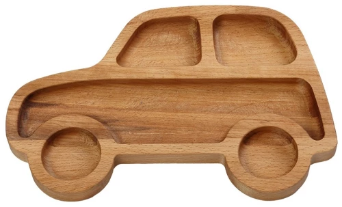 Αμάξι ξύλινο πλατώ σερβιρίσματος πέντε θέσεων 26x17x2 εκ